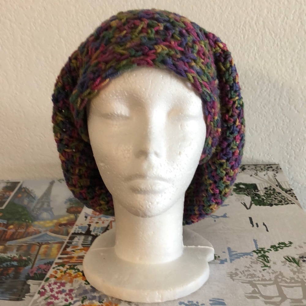 Beautiful slouchy multicolor hat